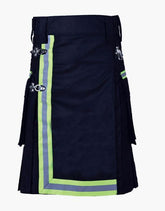 FIREFIGHTER KILT NAVY BLUE - Scottish Kilt Jacket™ USA-UK